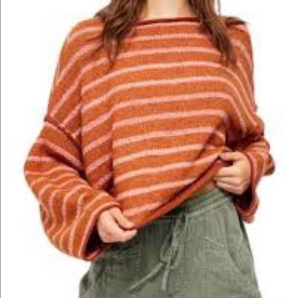 Free People Cedar Flower Bardot Sweater - Picture 2 of 9